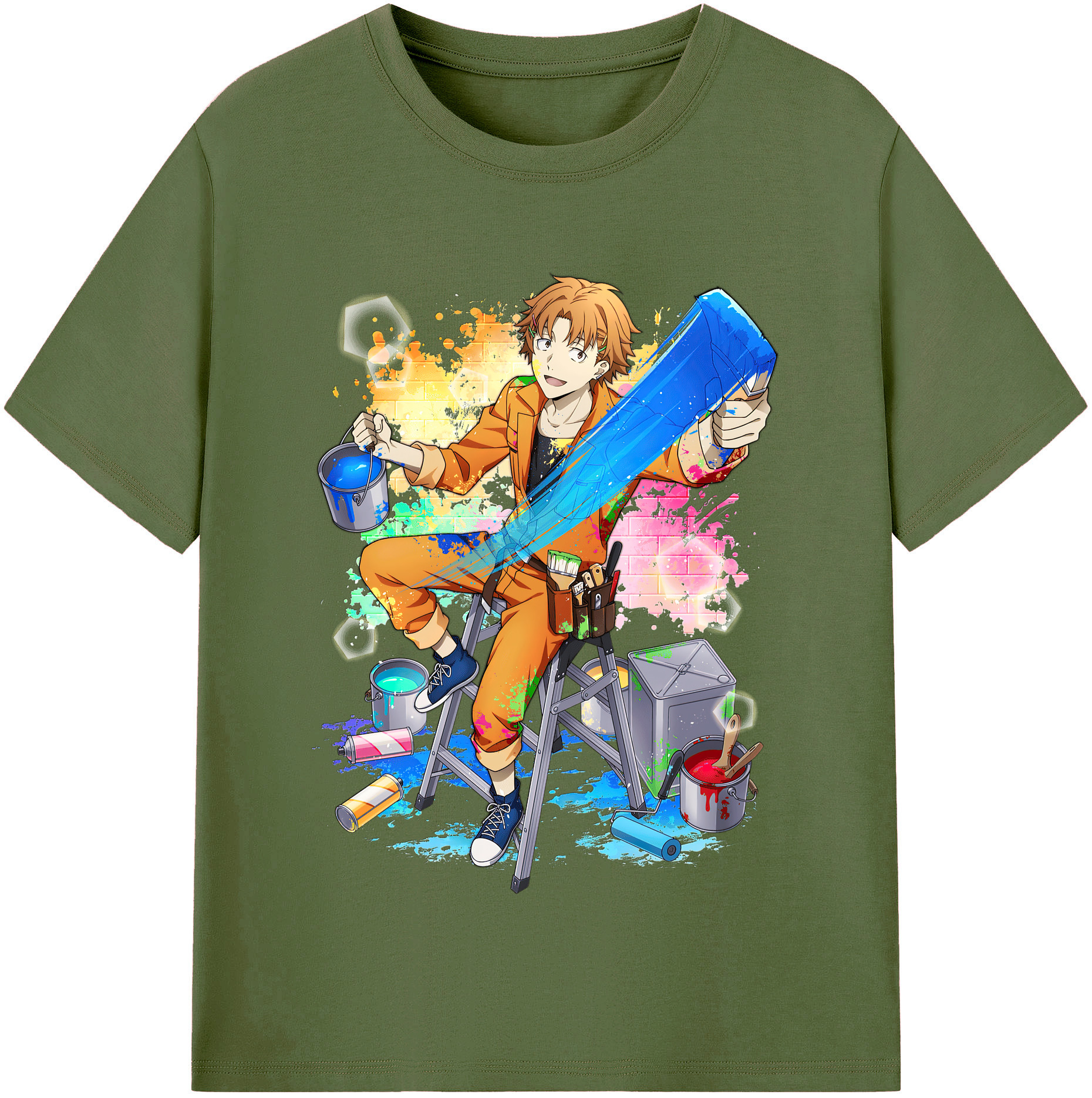 （画像用） 文豪ストレイドッグス Bungo Stray Dogs 綿100％半袖Tシャツ（フロントプリント）